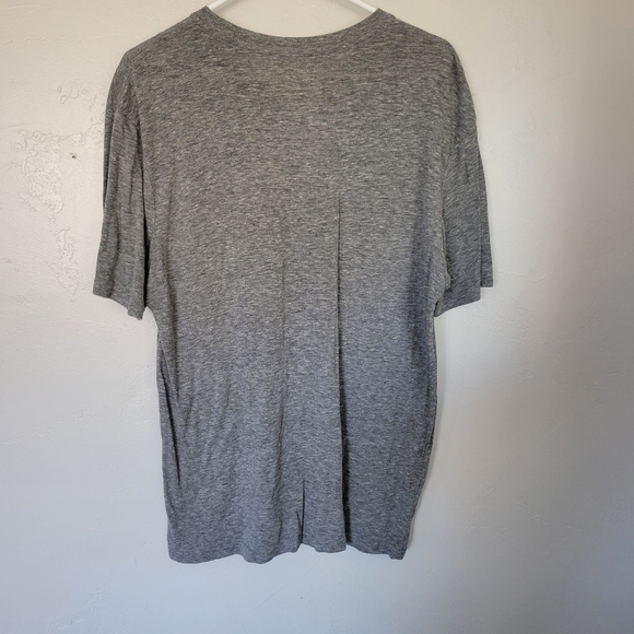 Hurley Men's Large Grey Short Sleeve T-shirt Graphic Tee Orange White - Picture 4 of 4